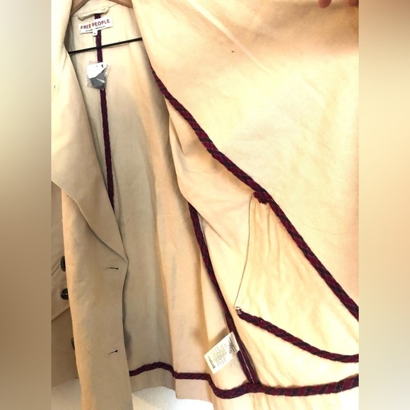 NEW Free People Highlands Swing Peacoat Medium - Picture 6 of 7